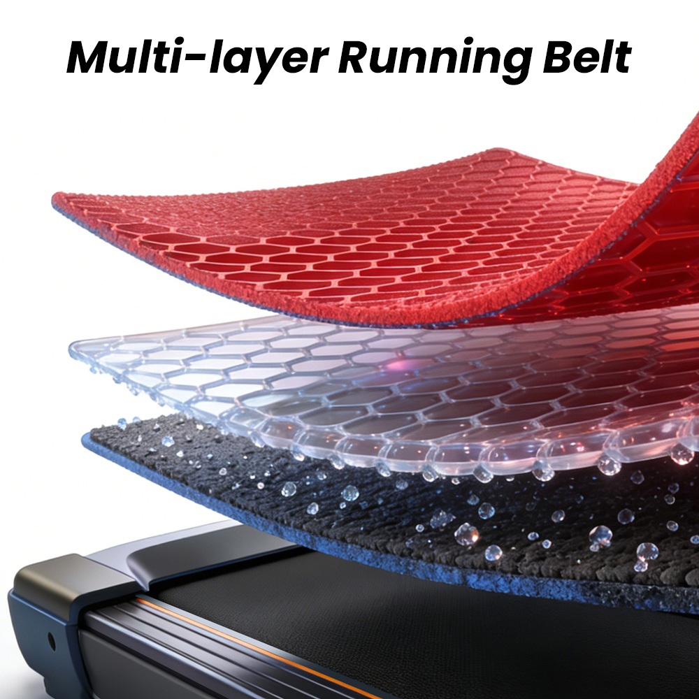 EviTrend Q1 Foldable Treadmill with 16% Incline, 3.0HP Motor, 3 Level Incline, 180kg Max Load, 12 Workout Programs, LED Display, Low Noise, 6 Shock Absorbers