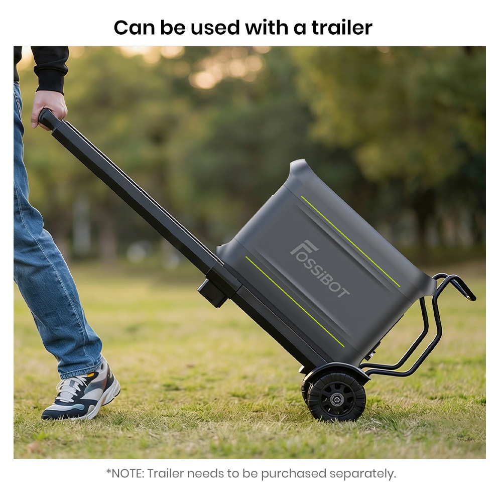 Tragbare Powerstation FOSSiBOT F1800, 1024 Wh LiFePO4, 1800 W AC-Ausgang, ultraschnelles Laden mit 1200 W AC und 500 W Solar, mehrere USB-/Typ-C-/Kfz-Anschl&uuml;sse, App-Steuerung, leise USV (<10 ms).