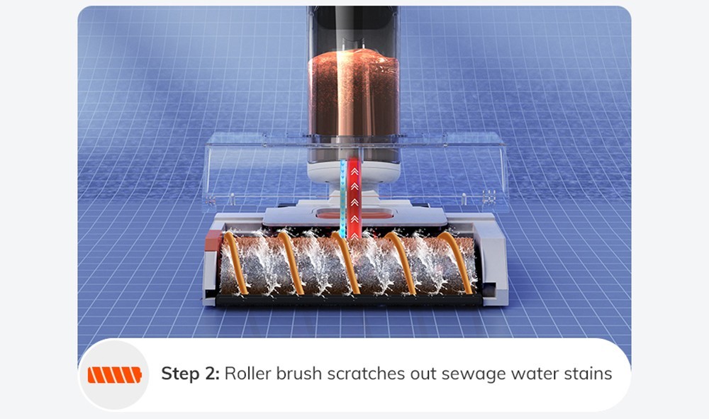 Refurbished ILIFE W90 Cordless Wet Dry Vacuum Cleaner, 3 in 1 Vacuum Mop and Wash, Self-Cleaning, 700ml Water Tank, 30Mins Runtime, 3000mAh Battery, Voice Reminder - White