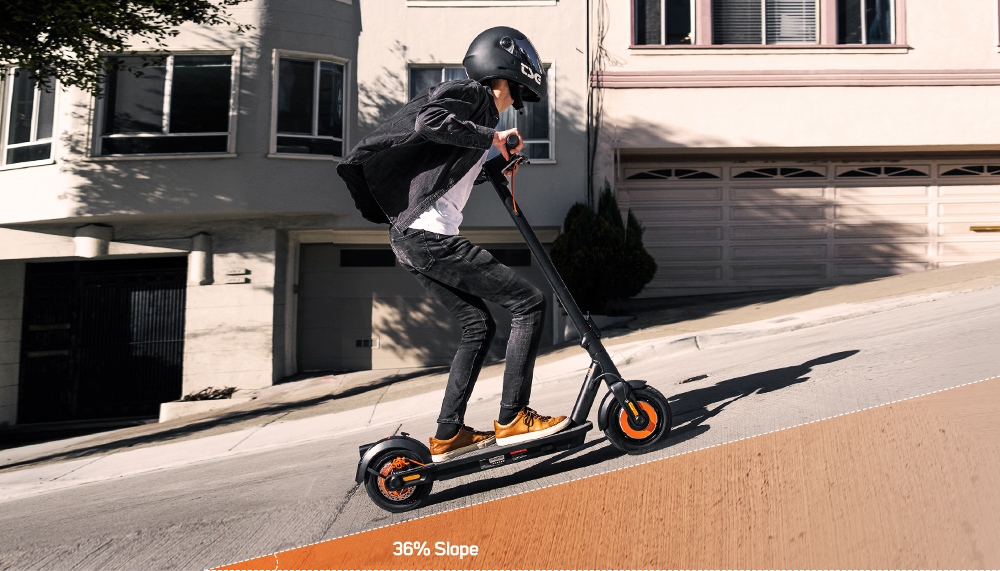 INMOTION CLIMBER Elektroroller, 450W*2 Motor, 36V 15Ah Akku, 10-Zoll Luftreifen, 38 km/h Höchstgeschwindigkeit, 56 km Reichweite, Elektronische & Scheibenbremsen, 130 kg Traglast