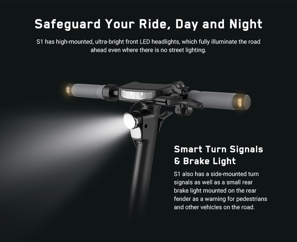 Trottinette &eacute;lectrique INMOTION S1, moteur 500 W (1000 W en cr&ecirc;te), batterie 54 V 13 Ah, pneu pneumatique 10 pouces, vitesse maximale 30 km/h, autonomie 90 km, suspensions avant et arri&egrave;re, &eacute;tanch&eacute;it&eacute; IP55, &eacute;cran LCD
