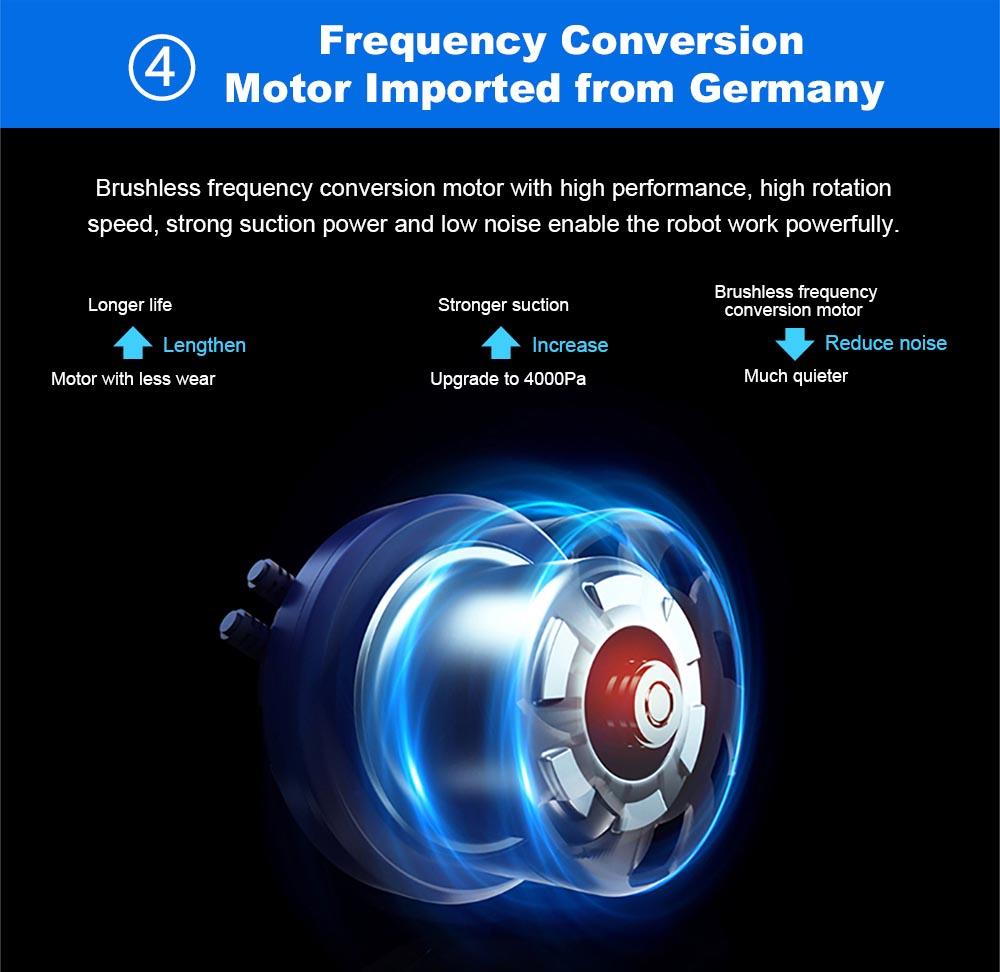 Refurbished Liectroux M7S Pro Robot Vacuum Cleaner Sweeping Vacuuming Mopping Integrated  2D Map Navigation, 4400mAh Battery, Run 110mins - Black