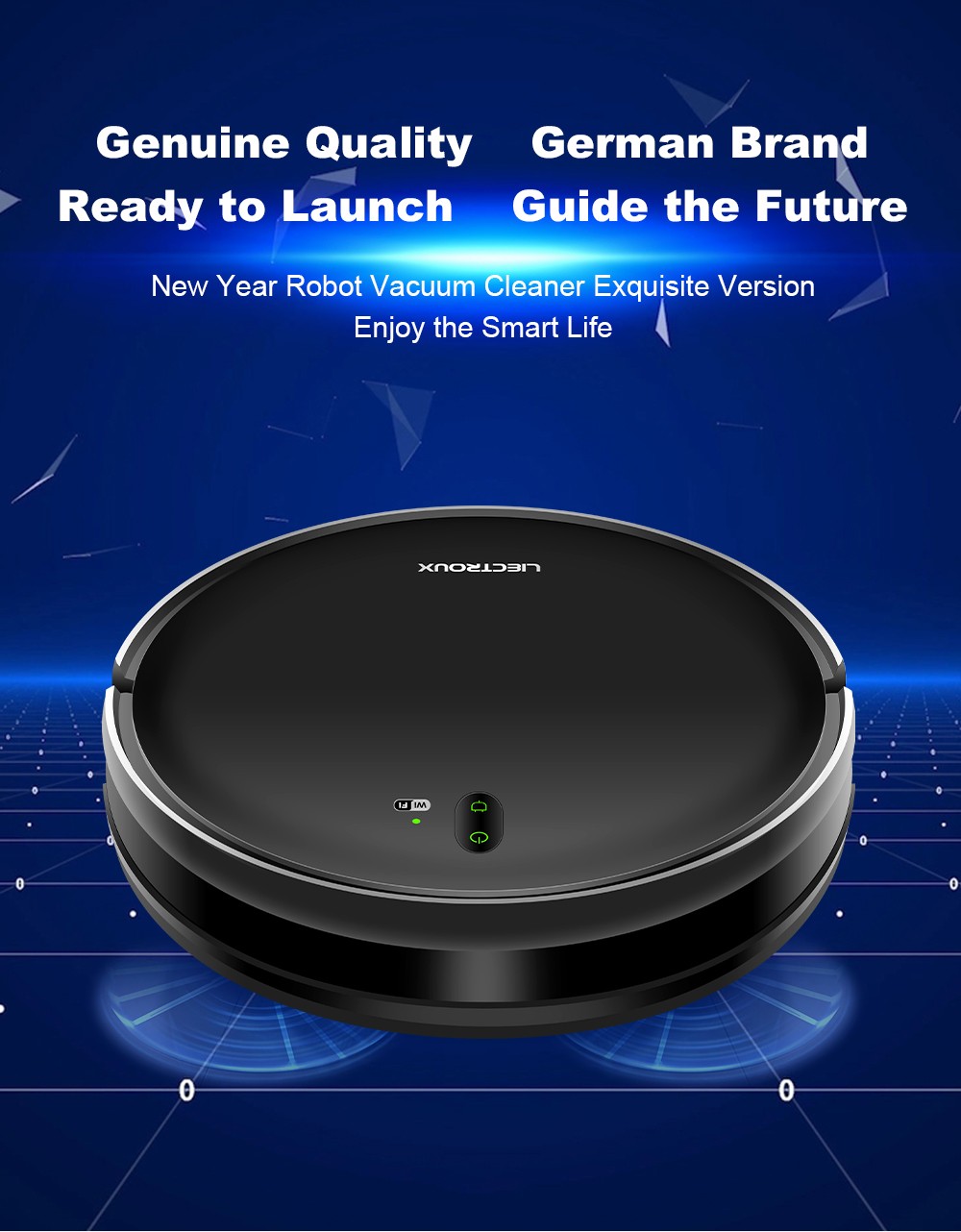 Refurbished Liectroux L200 Robot Vacuum Cleaner, Max 4000Pa Suction, Smart Mapping, 230ml Electric Control Water Tank, Up to 120 Mins Runtime, APP/Voice Control, Lower Noise