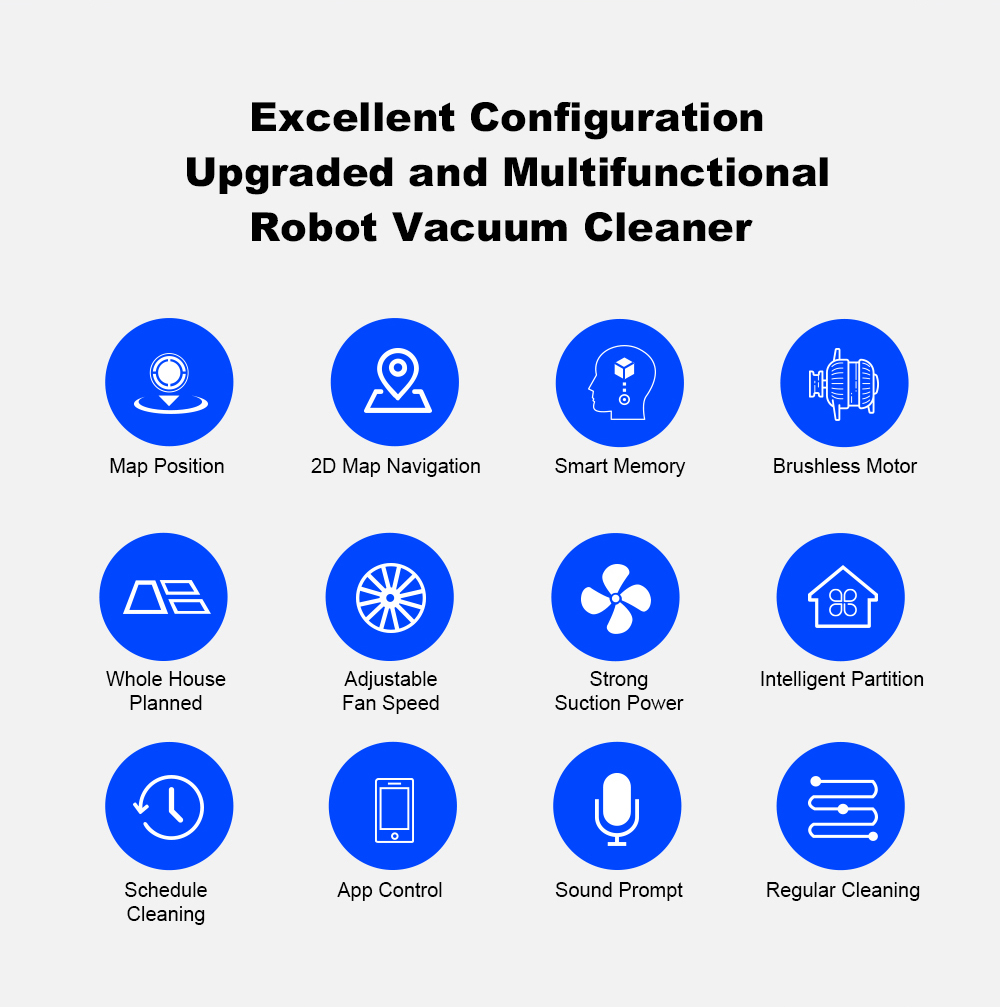 Refurbished Liectroux L200 Robot Vacuum Cleaner, Max 4000Pa Suction, Smart Mapping, 230ml Electric Control Water Tank, Up to 120 Mins Runtime, APP/Voice Control, Lower Noise