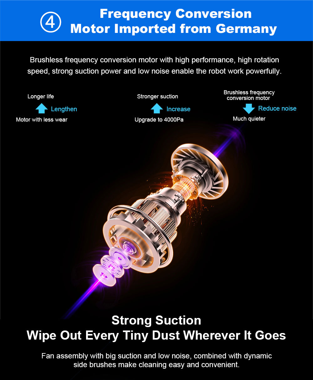 Refurbished Liectroux L200 Robot Vacuum Cleaner, Max 4000Pa Suction, Smart Mapping, 230ml Electric Control Water Tank, Up to 120 Mins Runtime, APP/Voice Control, Lower Noise