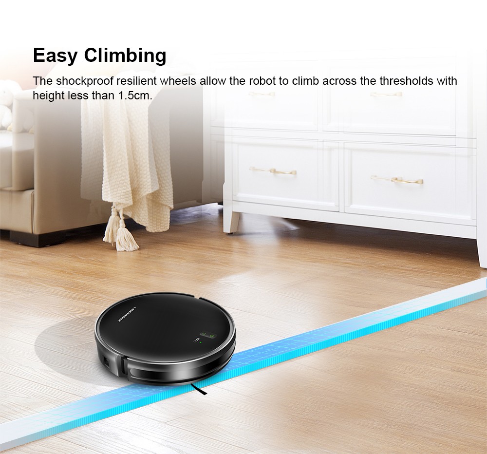 Refurbished Liectroux L200 Robot Vacuum Cleaner, Max 4000Pa Suction, Smart Mapping, 230ml Electric Control Water Tank, Up to 120 Mins Runtime, APP/Voice Control, Lower Noise