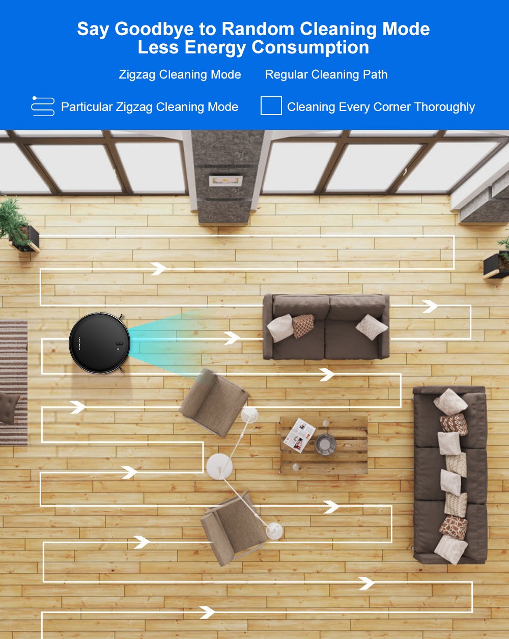 Refurbished Liectroux L200 Robot Vacuum Cleaner, Max 4000Pa Suction, Smart Mapping, 230ml Electric Control Water Tank, Up to 120 Mins Runtime, APP/Voice Control, Lower Noise