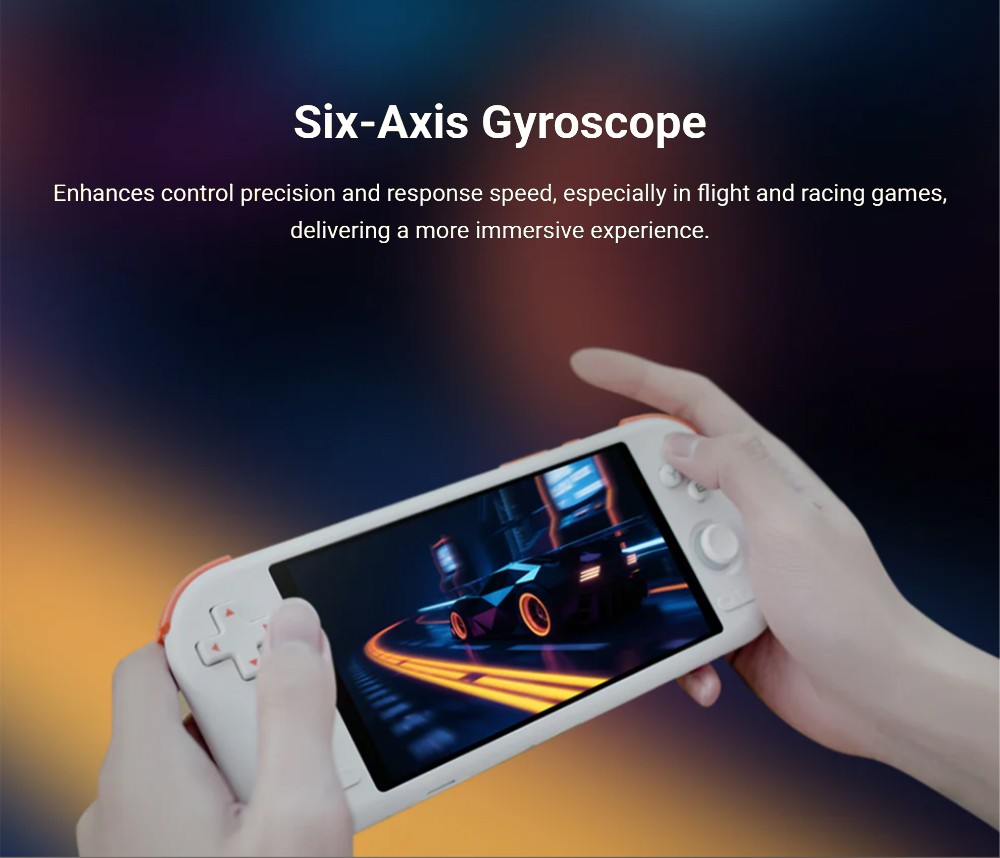 MANGMI AIR X Game Console, 5.5 inch 1920*1080 IPS Screen, 64GB Storage, 128GB TF Card, Android 14, Hall Joysticks & Hall Triggers - Grey