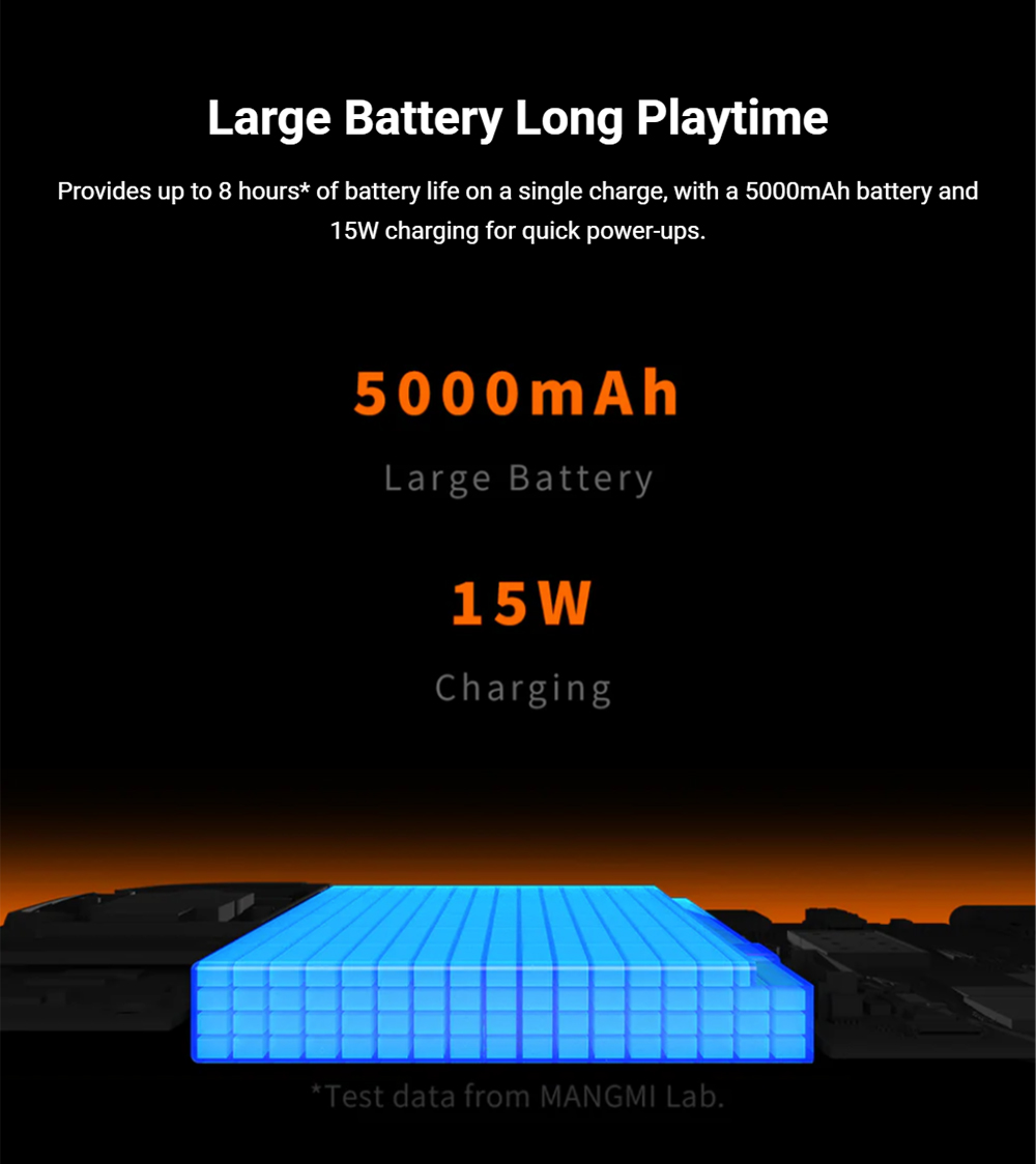 MANGMI AIR X Game Console, 5.5 inch 1920*1080 IPS Screen, 64GB Storage, Android 14, Hall Joysticks & Hall Triggers - Black