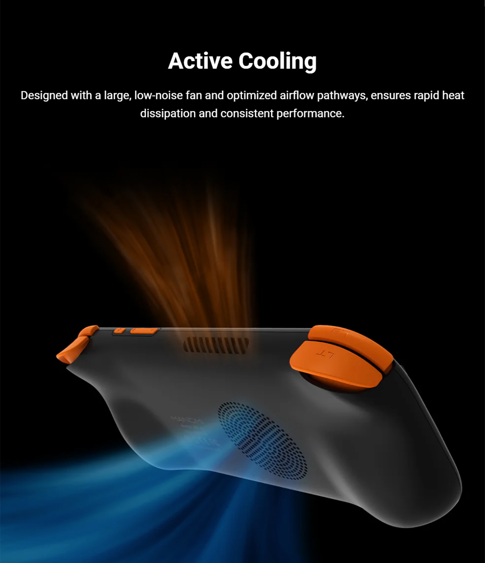 MANGMI AIR X Game Console, 5.5 inch 1920*1080 IPS Screen, 64GB Storage, Android 14, Hall Joysticks & Hall Triggers - Black