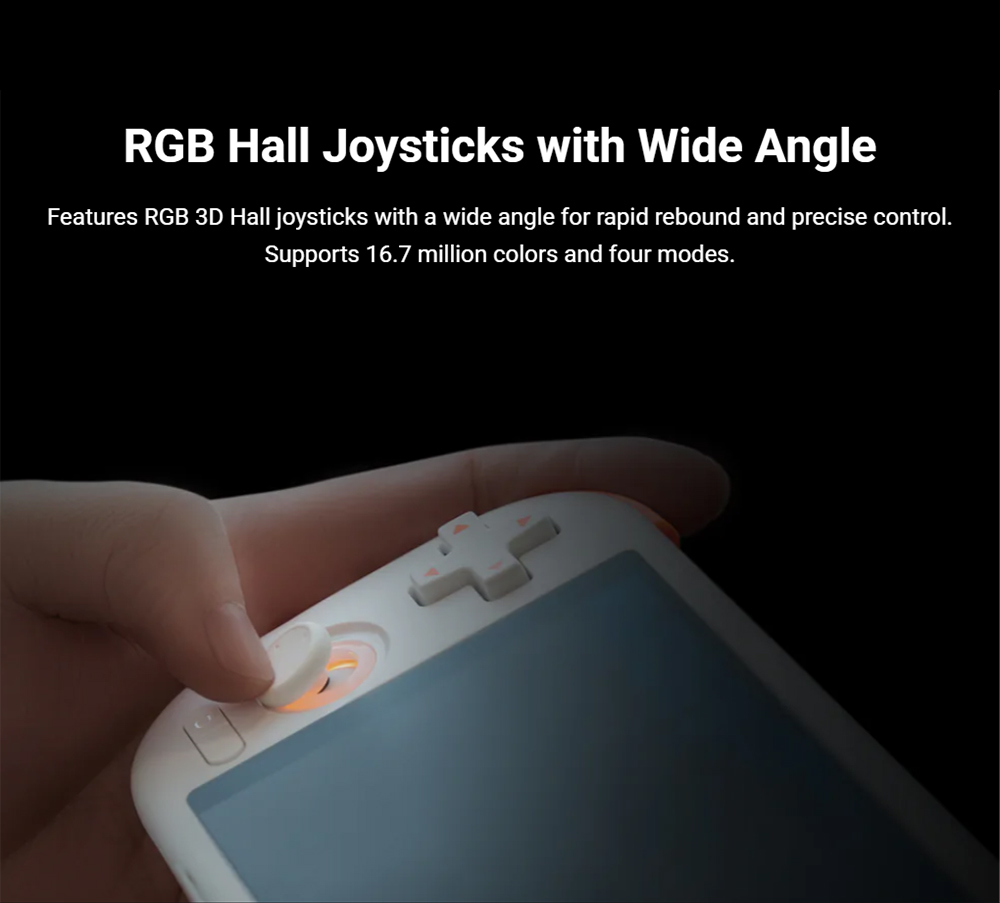 MANGMI AIR X Game Console, 5.5 inch 1920*1080 IPS Screen, 64GB Storage, Android 14, Hall Joysticks & Hall Triggers - Black