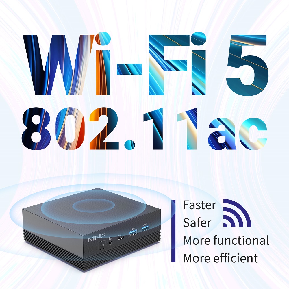 MINIX Z100-Aero Mini PC, Intel Alder Lake-N100 4 Cores Up to 3.4GHz, 16GB RAM 512GB SSD, WiFi 5 Bluetooth 5.1, 1*DP+1*HDMI 2.1+1*Type-C 4K@60Hz Triple Display, 2*RJ45, 1G+2.5G Dual Ethernet, 4*USB 3.2, 1*Audio - US Plug