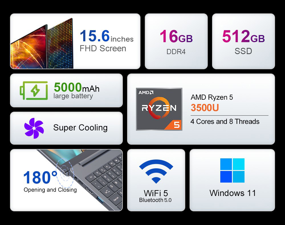 Notebook Ninkear A15 Air, 15,6