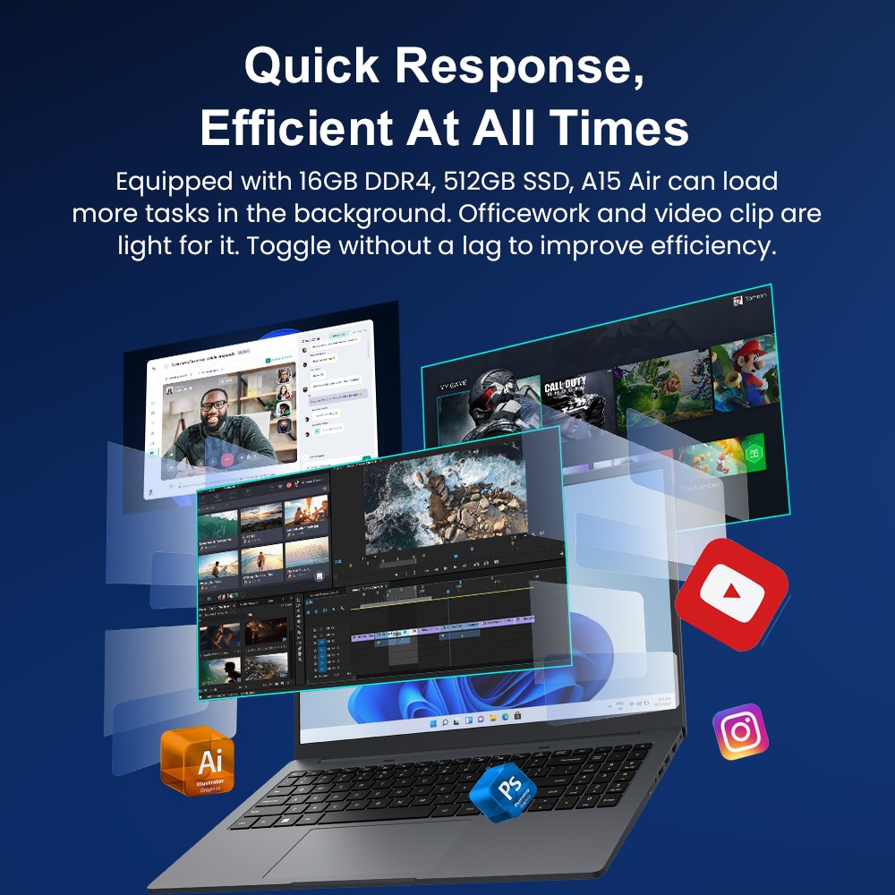 Notebook Ninkear A15 Air, 15,6