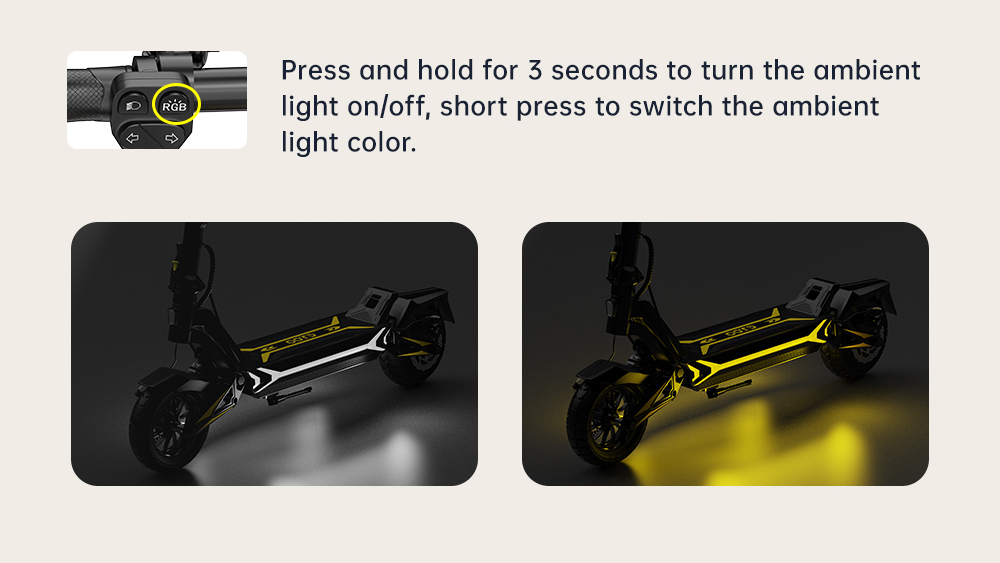 OOTD SR1 Skladací elektrický skúter, 1400W výkonný motor, 48V 20Ah batéria, max. rýchlosť 50 km/h, dojazd až 70 km, 10" pneumatiky, dvojkotúčové brzdy, 20° stúpanie, 120kg zaťaženie