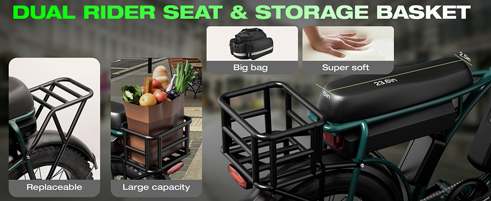 PHILIAM ET9 Dual Motor Electric Bike, 1000W*2 (Peak 3000W), 52V 50Ah Dual Battery, 31MPH Max Speed, 200 Miles PAS Range, 7-Speed Shimano, 4-Piston Hydraulic Brakes, 330LBS Load, All-Terrain Fat Tire E-Bike for Adults