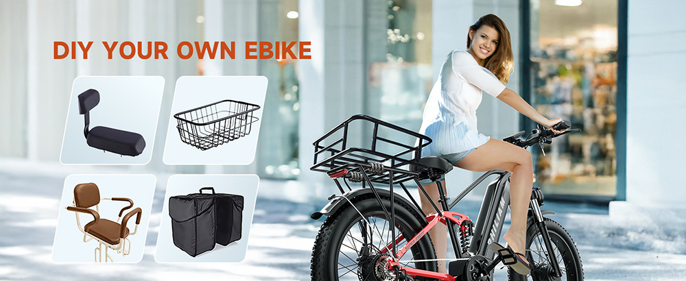 PHILIAM F3 PRO Dual Motor Electric Bike, 1000W*2 (3000W Peak), 52V 23Ah batéria, 37 MPH, 100 Mile Range, 26"×4" Fat Tire, 4-Piston Hydraulic Brakes, Full Suspension, 400lbs Load - Black & Red