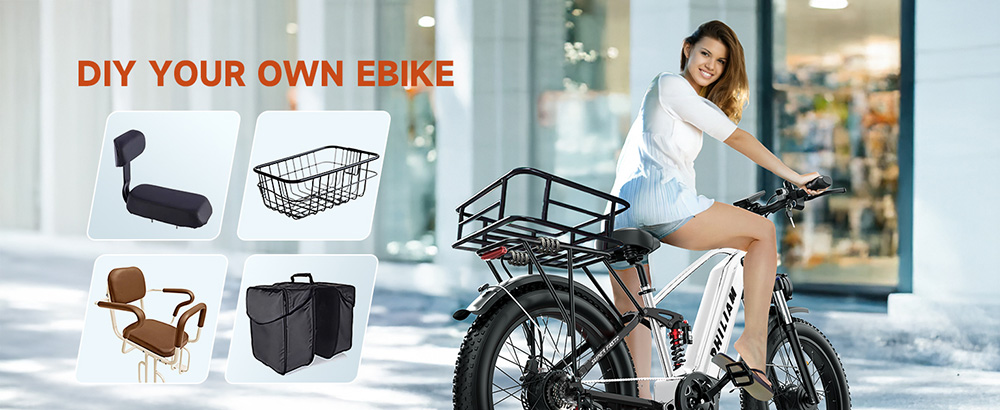 PHILIAM F3 PRO Dual Motor Electric Bike, 1000W*2 (3000W Peak), 52V 23Ah batéria, 37 MPH, 100 Mile Range, 26"×4" Fat Tire, 4-Piston Hydraulic Brakes, Full Suspension, 400lbs Load - Black & White