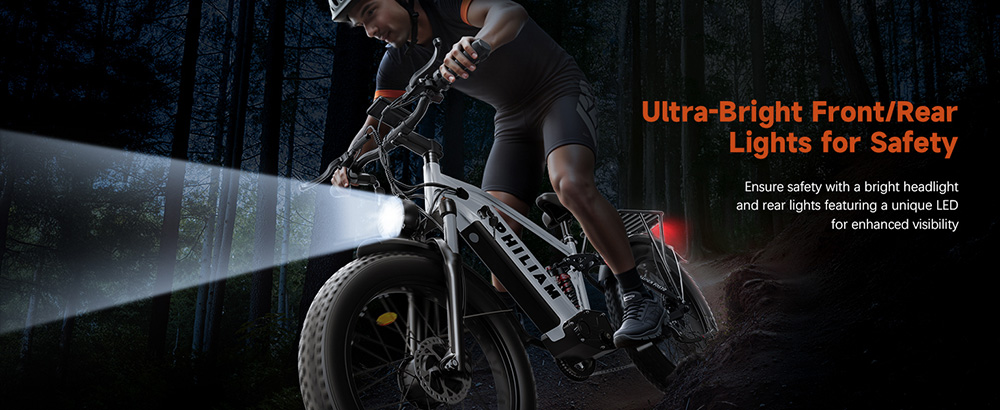 PHILIAM F3 PRO Dual Motor Electric Bike, 1000W*2 (3000W Peak), 52V 23Ah batéria, 37 MPH, 100 Mile Range, 26"×4" Fat Tire, 4-Piston Hydraulic Brakes, Full Suspension, 400lbs Load - Black & White