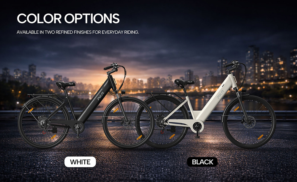 PIXAR C1 Elektrofahrrad, 250-W-Motor, 36-V-13-Ah-Akku, 25 km/h H&ouml;chstgeschwindigkeit, 65 km Reichweite, 27,5