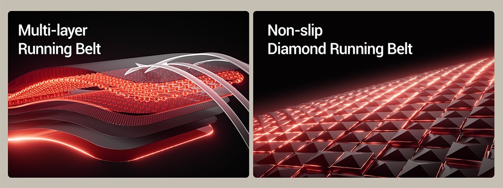 ROBORE L10 Foldable Treadmill, 20% Auto Incline, 3.5HP Brushless Motor, 14km/h Speed, 180kg Capacity, LED Touchscreen with Handrail, Multi-Layer Shock Absorption