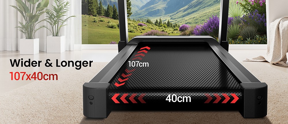 ROBORE L10 Foldable Treadmill, 20% Auto Incline, 3.5HP Brushless Motor, 14km/h Speed, 180kg Capacity, LED Touchscreen with Handrail, Multi-Layer Shock Absorption