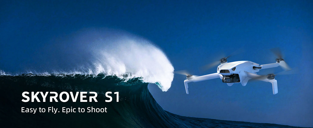 Skyrover S1 Combo Mini Drone with 3 Batteries, 4K/60fps Camera, 3-Axis Gimbal Stabilization, 39,000ft Transmission Range, Up to 120-Min Flight Time, Under 249g, Auto Tracking