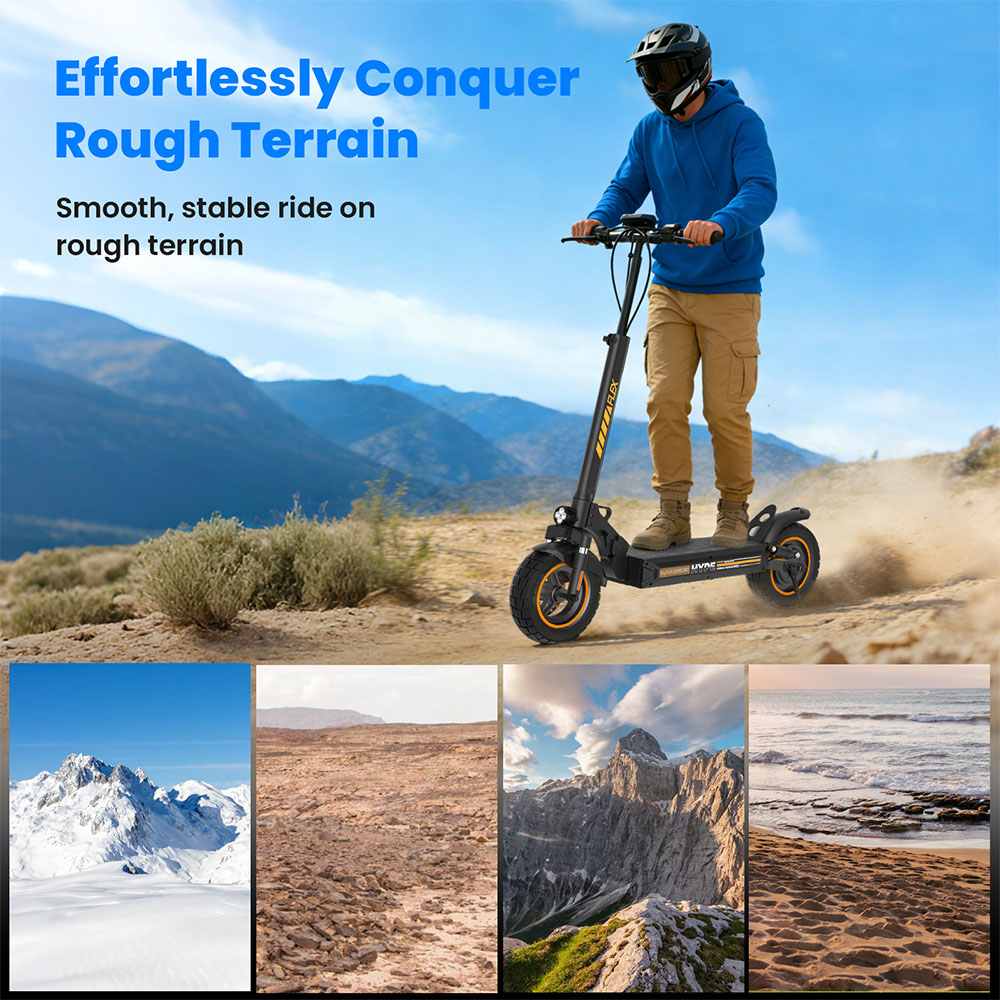 W9air Electric Scooter, 500W Motor, 48V10Ah Battery, 25km/h Max Speed, 40km Range, 10-Inch Off-Road Tires, Front & Rear Suspension, 30&deg; Climbing, 150kg Max Load