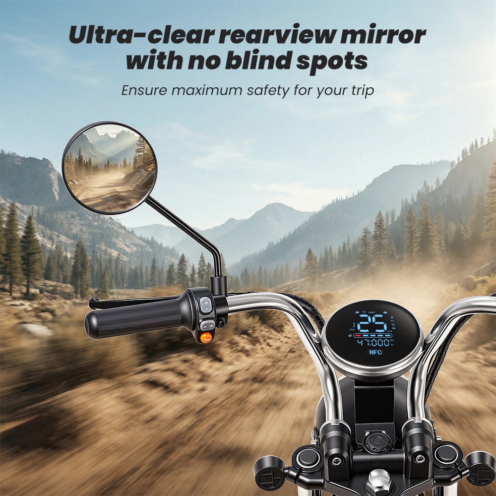 Y18 Electric Motorcycle,  2000W Motor, 48V 20Ah Battery, 55km/h Max Speed, 90km Range, 15