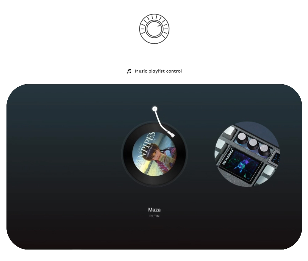 Skyloong GK104 Pro 3.0 Dual-Screen Wireless Mechanical Keyboard, 104-Key Hot-Swappable KTT Rose Silver Linear Switch, Tri-Mode Wired & 2.4G & Bluetooth, 8000mAh Battery, RGB Backlit