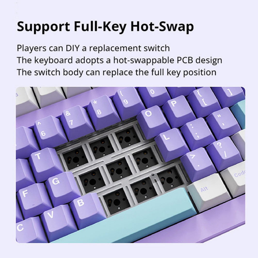 SP-STAR D82 PRO Wireless Mechanical Keyboard, 80% Compact Layout, Tri-Mode 2.4G/Bluetooth/USB-C, 2.4-Inch IPS Screen, Hot-Swappable White Switch V2 Linear, PBT Keycaps, RGB Backlight, Gasket Mount