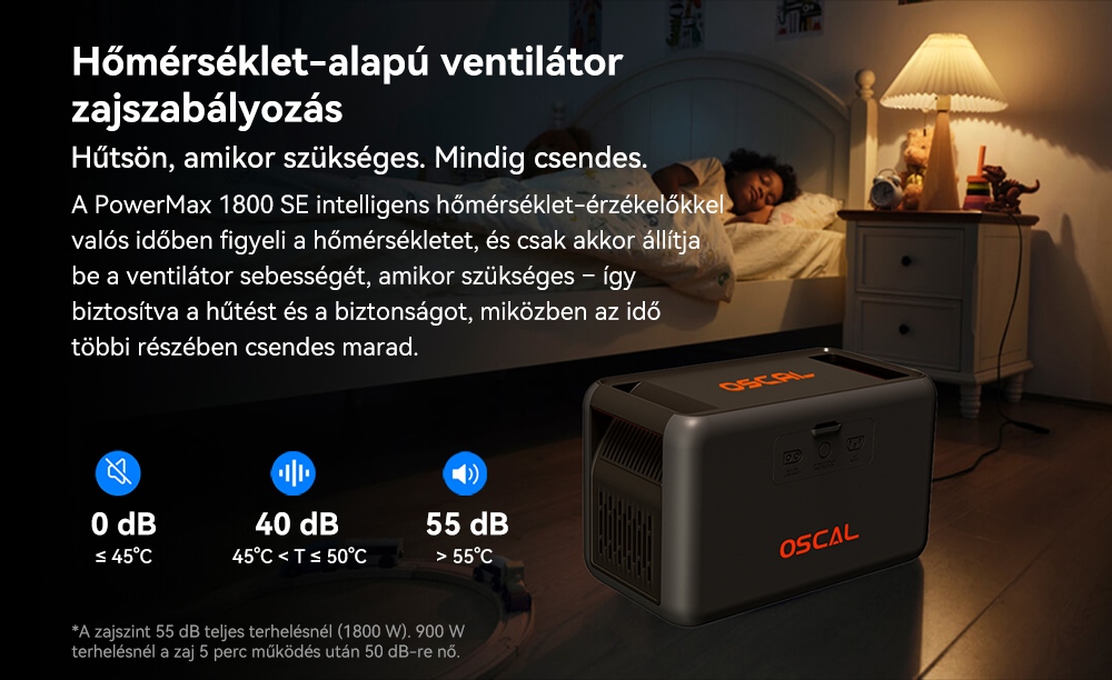 Blackview Oscal PowerMax 1800 SE Hordozhat&oacute; Erőmű, 1024Wh LiFePO₄ Akkumul&aacute;tor, 1800W N&eacute;vleges / 3600W Cs&uacute;csteljes&iacute;tm&eacute;ny, 800W Napelemes &eacute;s 700W AC Gyors T&ouml;lt&eacute;s, 0,01s UPS, Tiszta Szinuszhull&aacute;m, K&uuml;lt&eacute;ri &eacute;s Otthoni Haszn&aacute;latra
