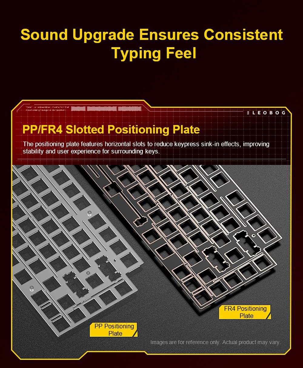 LEOBOG Hi75C Pro Tri-Mode Wireless Mechanical Keyboard, 75% Layout, Aluminum Case, Gasket Mount, Hot-Swappable, RGB Backlit, Knob Control, 4000mAh Battery