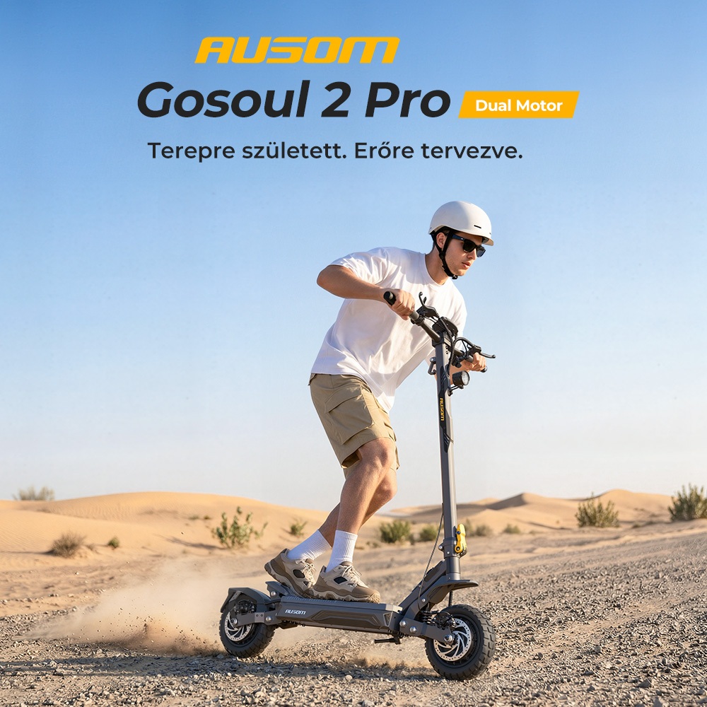 Ausom Gosoul 2 Pro: El patinete eléctrico de doble motor que conquista el terreno.