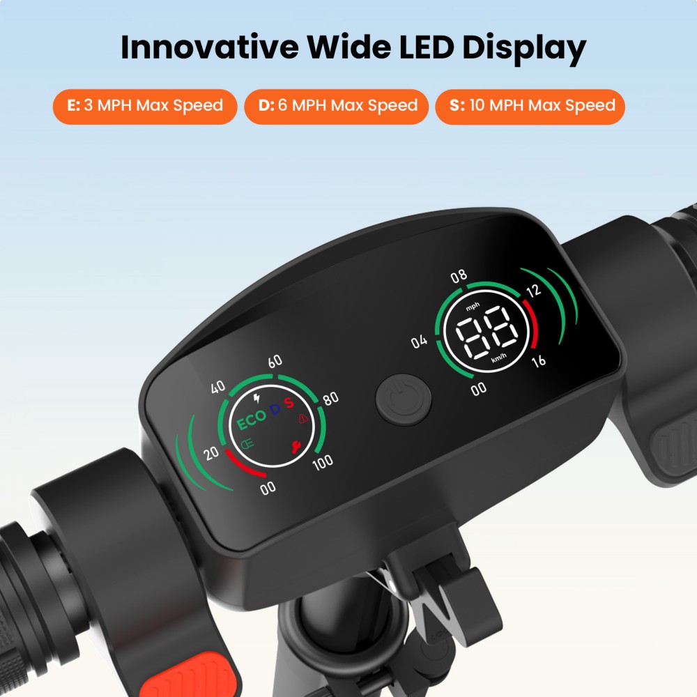 iScooter K6 Kids Electric Scooter, 150W Motor, 21V 2.6Ah Battery, 16km/h Max Speed, 9km Range, 3 Speed Modes, Adjustable Height, Foldable with LED Lights & Bluetooth, 70kg Load