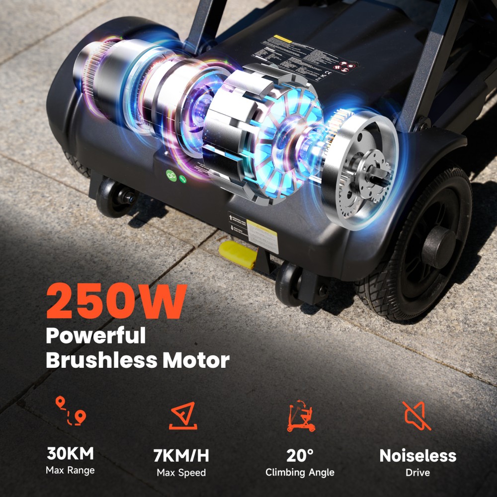 iScooter X11 Mobilit&aacute;si Roller, 250 W-os Motor, 24 V 15,6 Ah Akkumul&aacute;tor, 7 km/h Max. Sebess&eacute;g, 35 km Hat&oacute;t&aacute;vols&aacute;g, Stabil 4 Kerekű Kialak&iacute;t&aacute;s, LED Kijelző