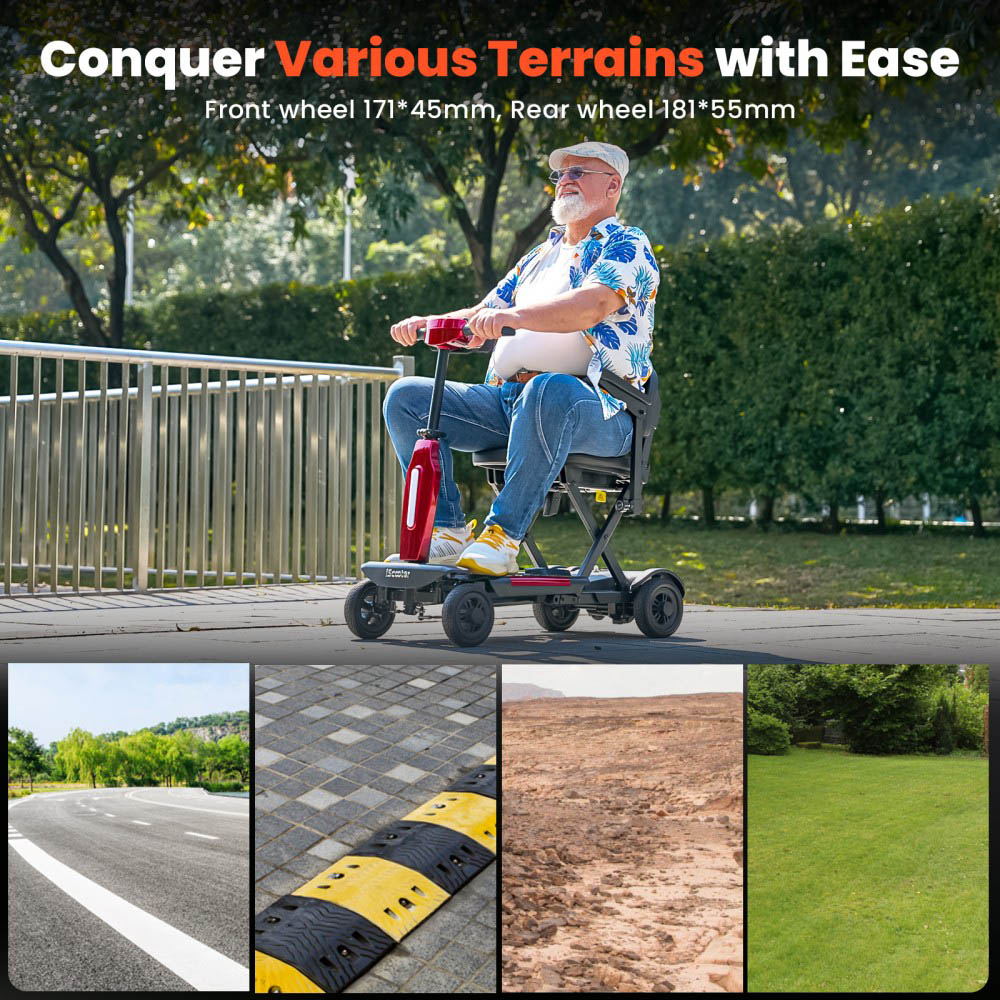 iScooter X11 Mobilit&aacute;si Roller, 250 W-os Motor, 24 V 15,6 Ah Akkumul&aacute;tor, 7 km/h Max. Sebess&eacute;g, 35 km Hat&oacute;t&aacute;vols&aacute;g, Stabil 4 Kerekű Kialak&iacute;t&aacute;s, LED Kijelző