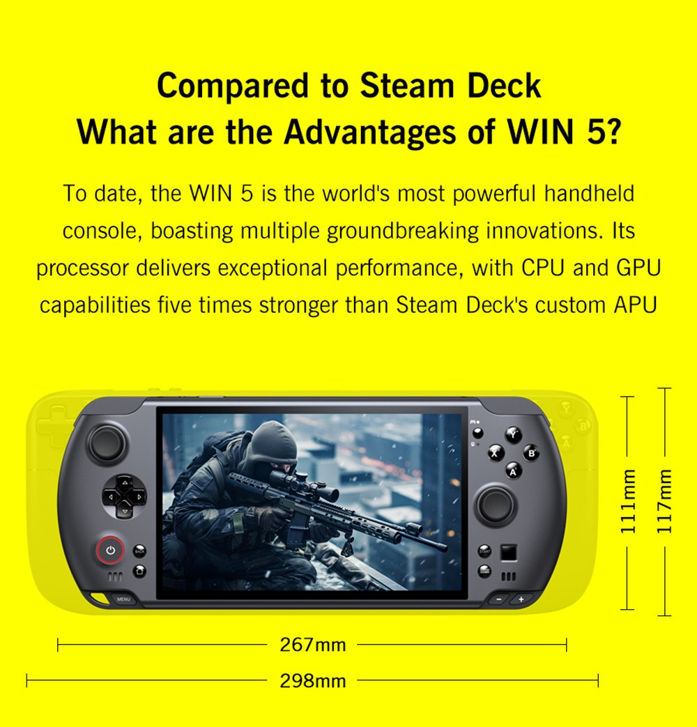 GPD WIN 5 Handheld Gaming PC, 7