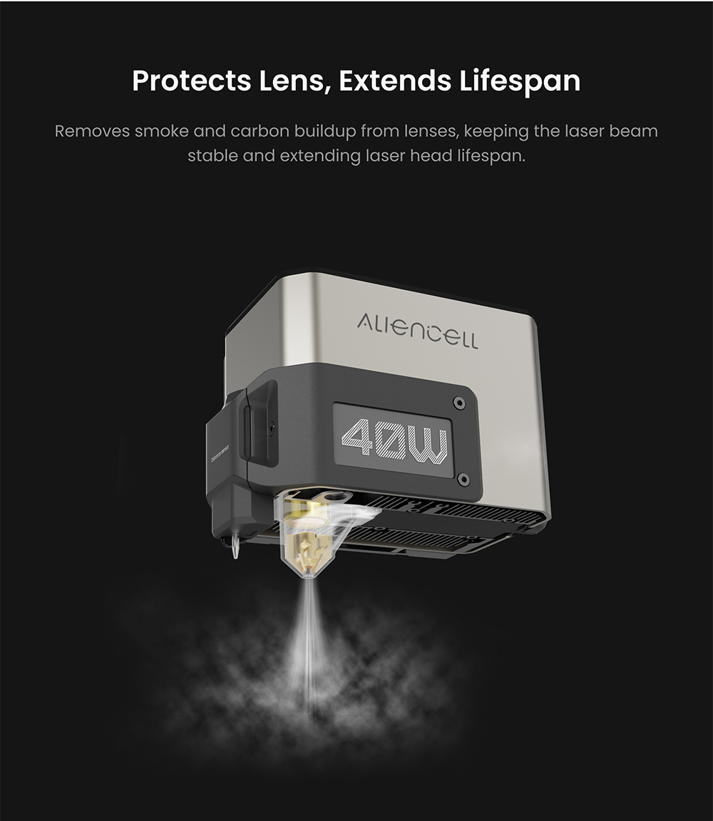 Aliencell Air Assist Pro, Nagynyomású 14,5 psi, Légáram 40 L/perc, Csendes 55 dB, Tartós Fém Dugattyú, 3 Állítható Fokozat
