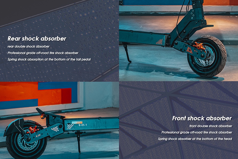 KuKirin G4 Electric Scooter, 2000W Motor, 60V 20Ah Battery, 11 inch Tires, 70km/h Max Speed, 75km Range, Front & Rear Disc Brakes, Four-arm Shock Absorber