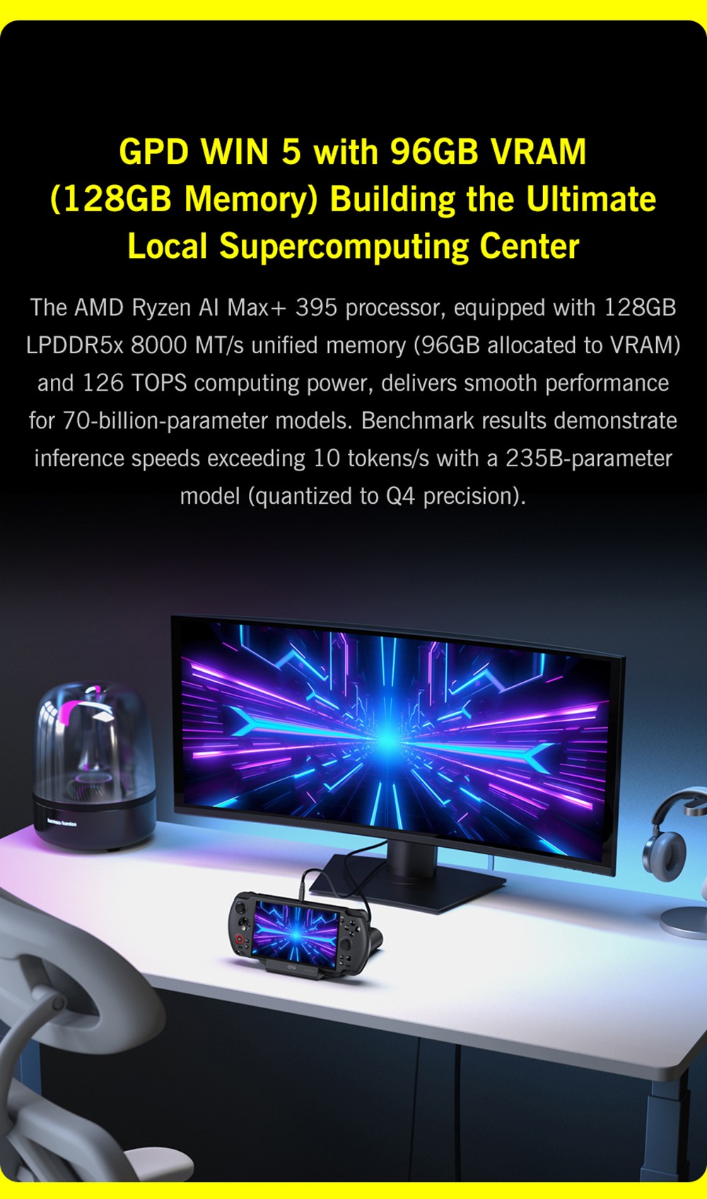 GPD WIN 5 Handheld Gaming PC, 7