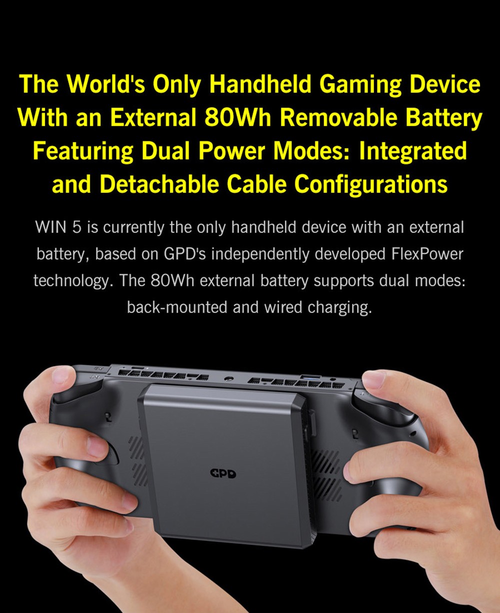 GPD WIN 5 Handheld Gaming PC, 7