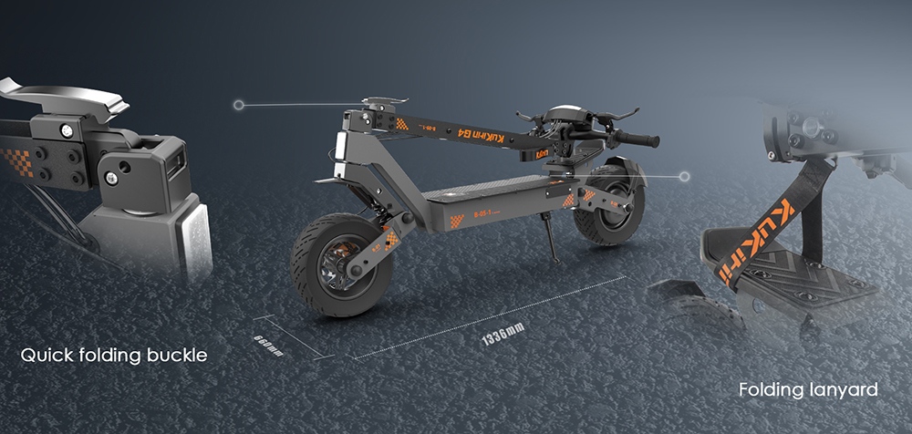 KuKirin G4 Electric Scooter, 2000W Motor, 60V 20Ah Battery, 11 inch Tires, 70km/h Max Speed, 75km Range, Front & Rear Disc Brakes, Four-arm Shock Absorber