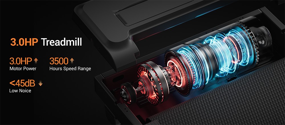 ROBORE SF20 Foldable Treadmill with 15% Incline, 12km/h Speed, 136kg Max Load, 3.0HP Quiet Brushless Motor, 97×40cm Running Belt, Triple Shock Absorption, 7-Layer Cushion