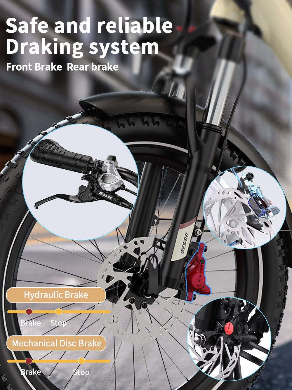 ONESPORT OT30 Pro Elektromos Tehersz&aacute;ll&iacute;t&oacute; Tricikli, 500 W-os Motor, 48 V 18 Ah Akkumul&aacute;tor, 20*3 h&uuml;velykes Gumiabroncsok, 25 km/h Max. Sebess&eacute;g, 90 km Hat&oacute;t&aacute;vols&aacute;g, Hidraulikus T&aacute;rcsaf&eacute;kek, Leng&eacute;scsillap&iacute;t&oacute; Első Villa, Shimano 7 Sebess&eacute;gv&aacute;lt&oacute;, 180 kg Max. Terhelhetős&eacute;g - B&eacute;zs