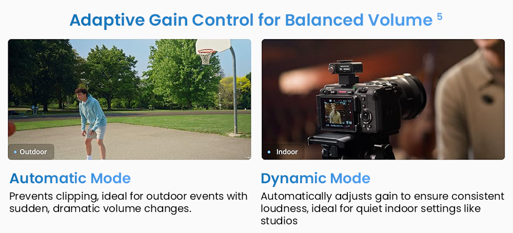 Refurbished DJI Mic 3 Wireless Lavalier Microphone (2TX+1RX+Charging Case), 32-bit Float Internal Recording, 48kHz Audio, Adaptive Gain Control, Dual-Band 2.4GHz/5GHz Anti-Interference, Built-in 32GB Storage, Timecode & OsmoAudio Ecosystem