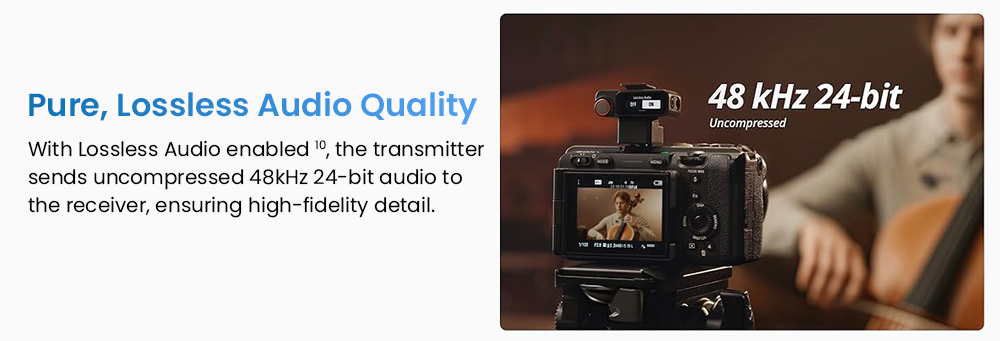 Refurbished DJI Mic 3 Wireless Lavalier Microphone (2TX+1RX+Charging Case), 32-bit Float Internal Recording, 48kHz Audio, Adaptive Gain Control, Dual-Band 2.4GHz/5GHz Anti-Interference, Built-in 32GB Storage, Timecode & OsmoAudio Ecosystem