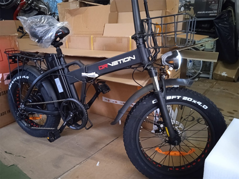 DRVETION AT20 Pro Electric Bike, 750W motor BAFANG, 48V 15Ah batéria Samsung, dojazd až 130 km, max. rýchlosť 45 km/h, 20×4.0" Fat Tires, Shimano 7-Speed, Hydraulic Brakes, Foldable All-Terrain E-Bike - Gray
