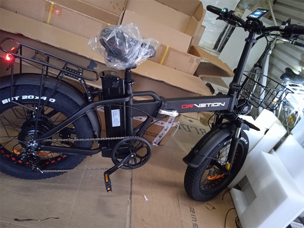 DRVETION AT20 Pro Electric Bike, 750W motor BAFANG, 48V 20Ah batéria Samsung, dojazd až 130 km, max. rýchlosť 45 km/h, 20×4.0" Fat Tires, Shimano 7-Speed, Hydraulic Brakes, Foldable All-Terrain E-Bike - Black