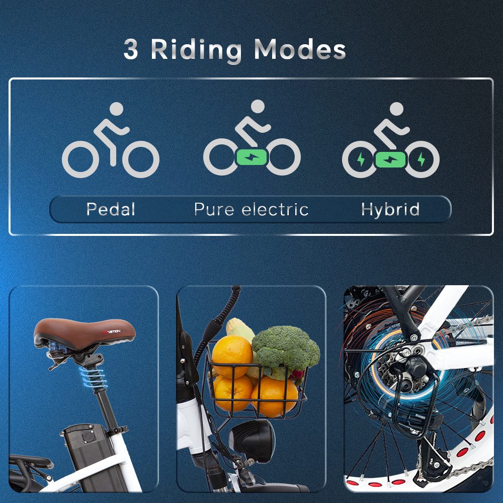 Elektrobicykel DRVETION CT20, 750W motor, maximálna rýchlosť 45 km/h, 48V 15Ah batéria Samsung, 20&times;4.0